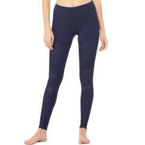 ALO Yoga Moto Leggings Navy Blue Sz XS